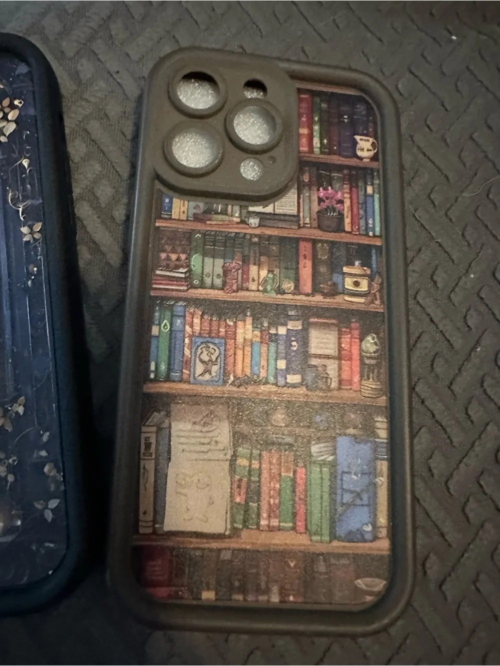 Bookcase Print Protective Phone Case - Brown for IPhone 14 Pro Max
